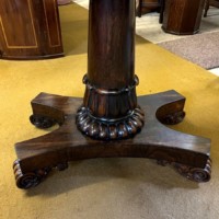 Victorian Rosewood Pedestal Console / Card Table