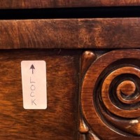 Victorian Rosewood Pedestal Console / Card Table