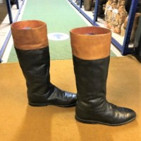 Pair Gents Leather Riding Boots