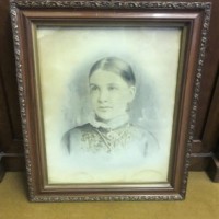 Victorian Portrait Print of a Young Woman