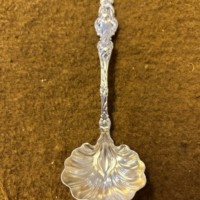 Antique American Whiting Manf Co "Lily" Silver Sauce Ladle
