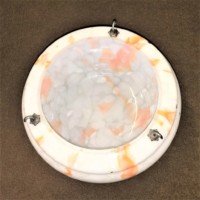 Art Deco Marbled Glass Plafonnier Light Shade