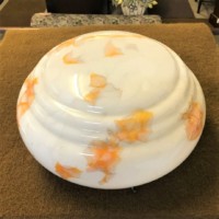 Art Deco Marbled Glass Plafonnier Light Shade