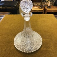 Crystal Glass Ships Decanter