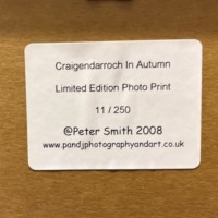Pair of Limited Edition Photo Prints by Peter Smith "Craigendarroch in Autumn" and "Creagan Riabhach, Crannach Hill & Morven from Glascorrie South Deeside Rd"
