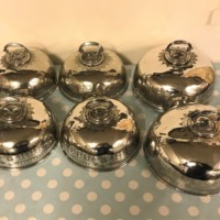 Set of 6 EPNS Meat Domes