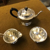 Vintage EPNS Teapot, Sugar Bowl and Creamer Set