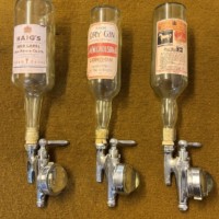 Vintage Set of 3 Spirit Optic Stands Haig Whisky, White Horse Whisky and Nicholson's Gin