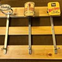 Vintage Set of 3 Spirit Optic Stands Haig Whisky, White Horse Whisky and Nicholson's Gin