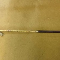 Vintage Angler's Landing Net Flamed Bamboo Shaft with Brass Ends