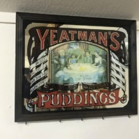 Yeatman's Puddings Advertising Mirror Key Rack