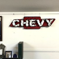 Vintage Large 3 D "CHEVY" Sign