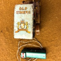 Vintage Old Timers Remote Control Tin Plate Automobile