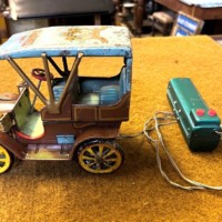 Vintage Old Timers Remote Control Tin Plate Automobile