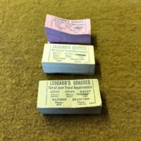 Vintage 3 Blocks of Legard's Coaches Yorkshire Unused Bus Tickets