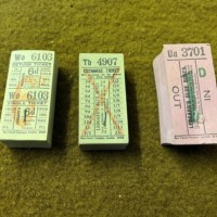 Vintage 3 Blocks of Legard's Coaches Yorkshire Unused Bus Tickets