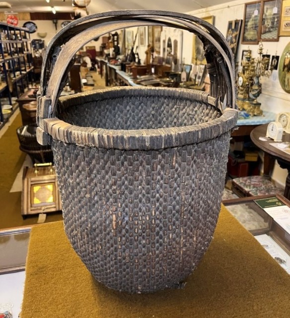 Antique Chinese Rice Harvest Basket