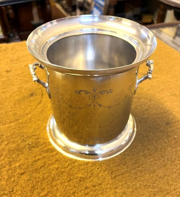 Victorian Silver Plated Wine Bottle Holder by John Gallimore Sheffield