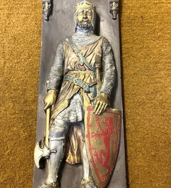 Vintage 'Robert The Bruce' Plaster Plaque