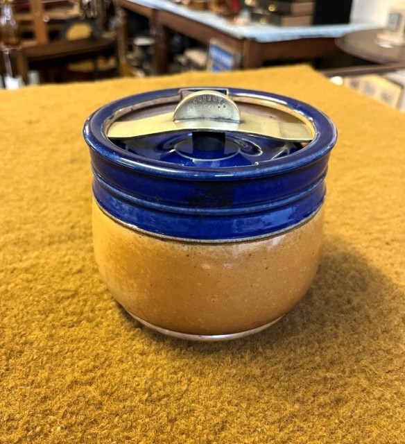 Vintage Royal Doulton Tobacco Jar with Inner Lid & Patent Retaining Bar