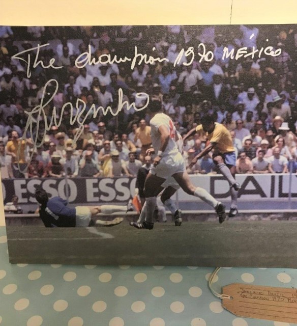 Signed Print of Jairzinho Brazil