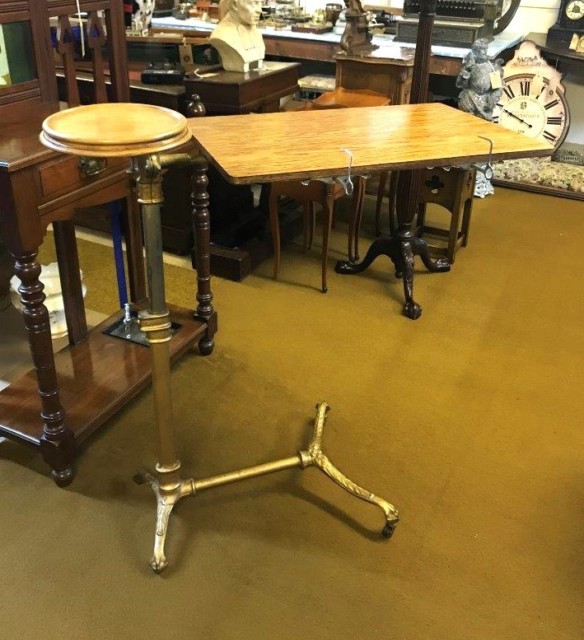 Antique "ADAPTA" Patent Adjustable Overbed / Hospital Table by J Foot & Son Ltd London