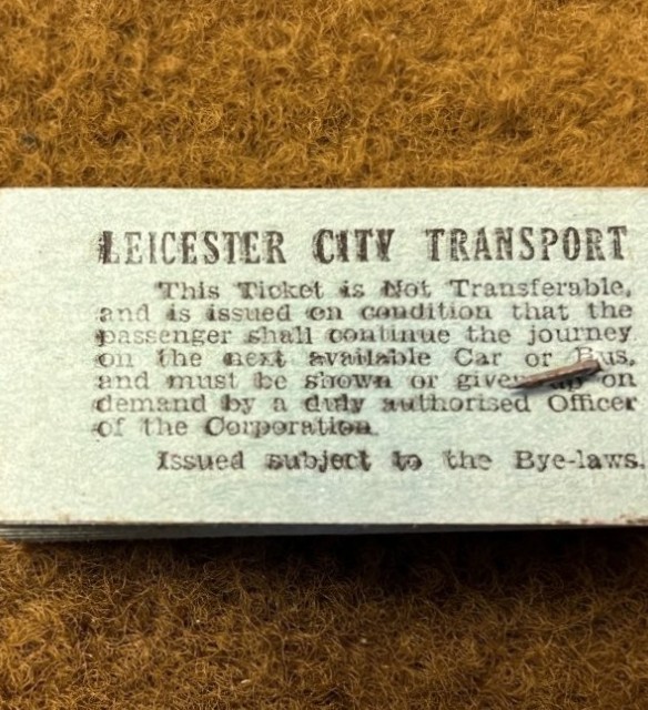 Vintage Block of Leicester City Transport Bus Tickets