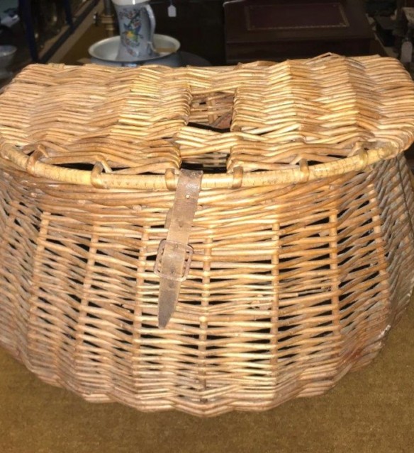 Vintage Fishing Creel Basket