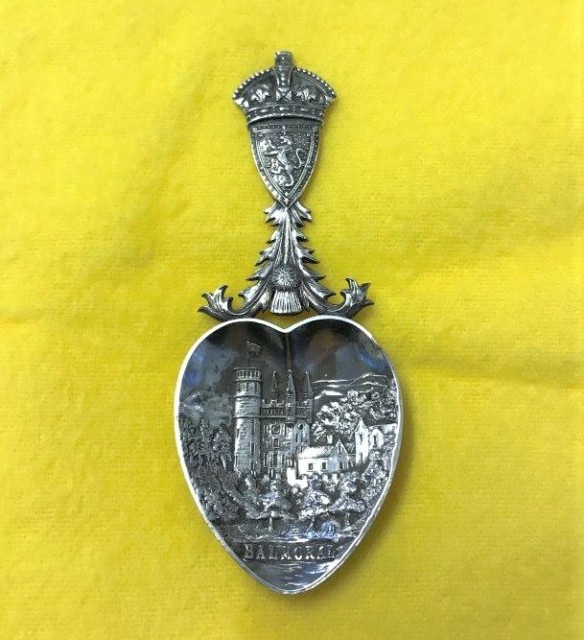 Silver Caddy Spoon Balmoral Castle