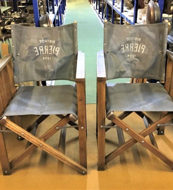 Pair of Patio / Directors Chairs