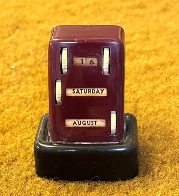 Vintage Perpetual Calendar Pencil Sharpener