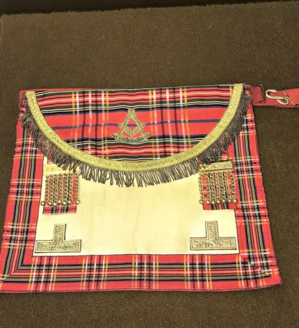 Royal Stewart Tartan Masonic Apron