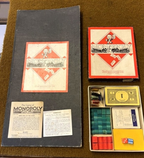Vintage Monopoly Game by John Waddington Ltd