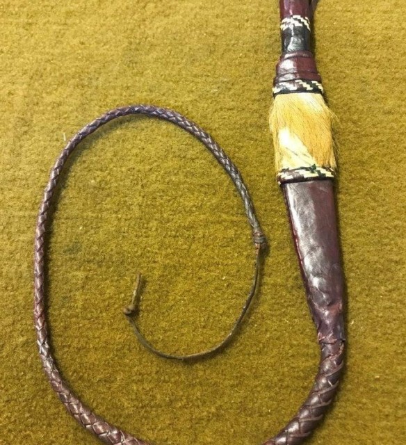 Vintage Saharan Camel Driver's Dagger and Whip