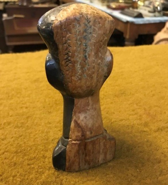 Vintage West African Hand Carved Hardwood Bust