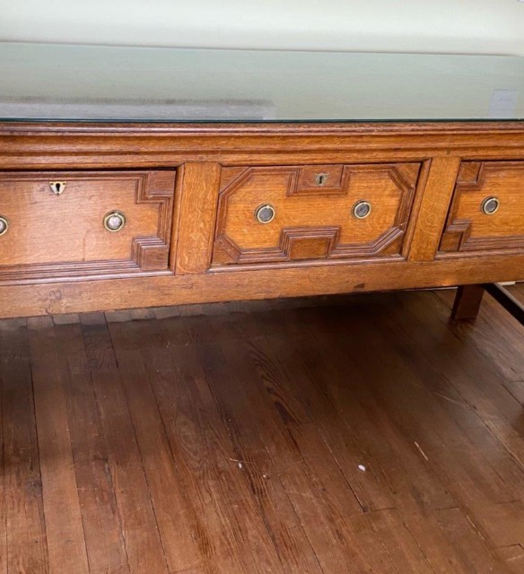 Antique Oak Jacobean Revival ﻿Dresser Base