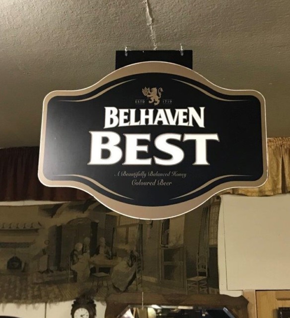 Belhaven Best Pub Advertising Sign