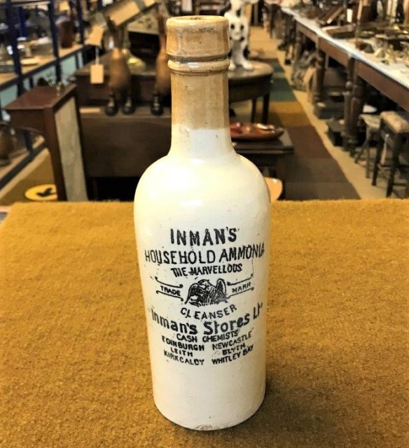 Stoneware Bottle Inmans Household Ammonia