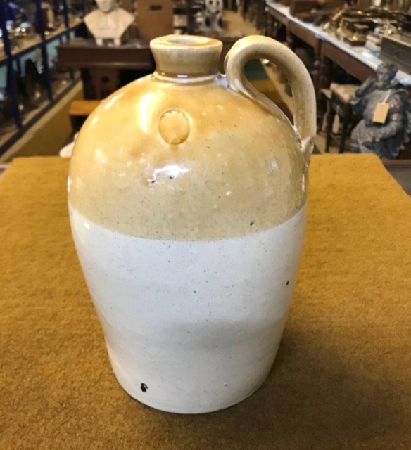 Antique Stoneware Flagon HY Kennedy Barrowfield Pottery Glasgow