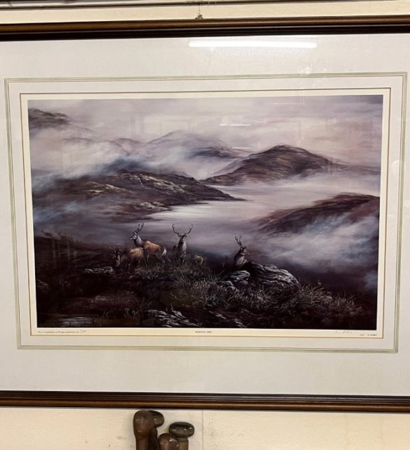 Vintage Willie Forbes Print "Morning Mist" Print No 200 from a Limited Edition of 750 Copies