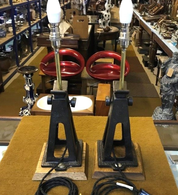 Pair Axle Jack Lamps