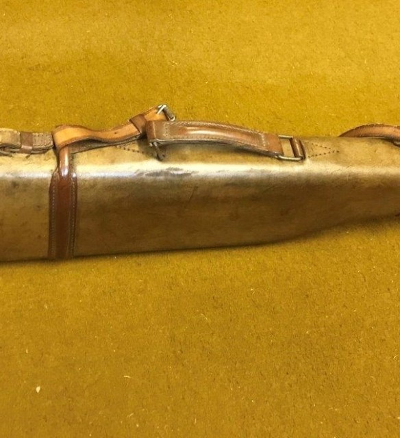 Vintage Leather 'Leg Of Mutton' Gun Case