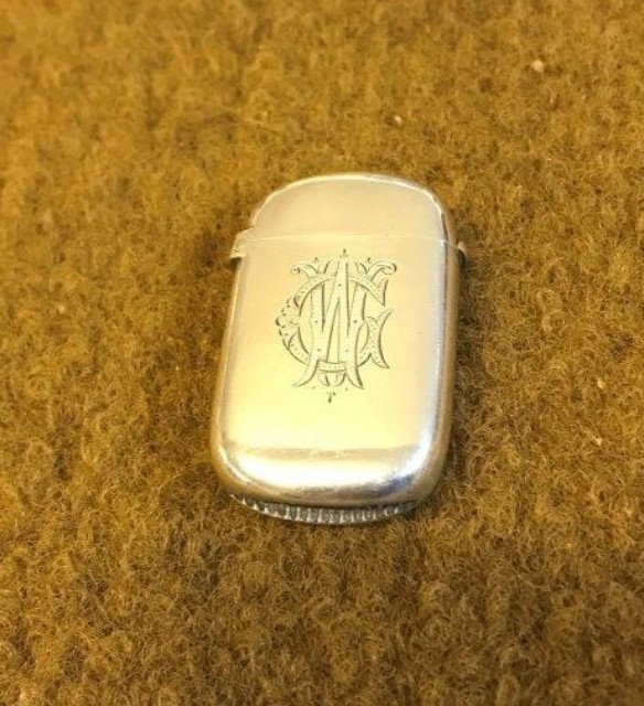 Victorian Sterling Silver Vesta Case Hallmarked for Colen Hewer Cheshire Birmingham 1894