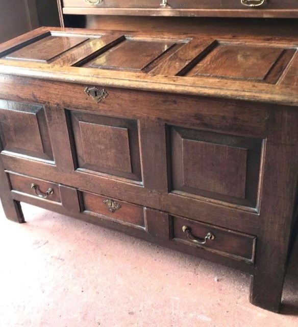 Georgian Oak Mule Chest / Coffer