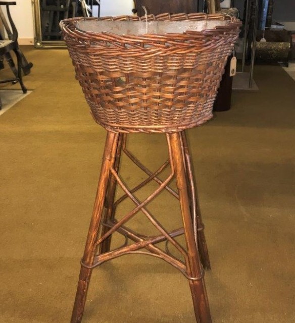 Wicker Planter Stand