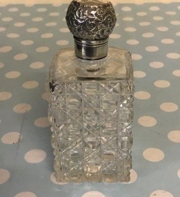 Silver Topped Scent Bottle