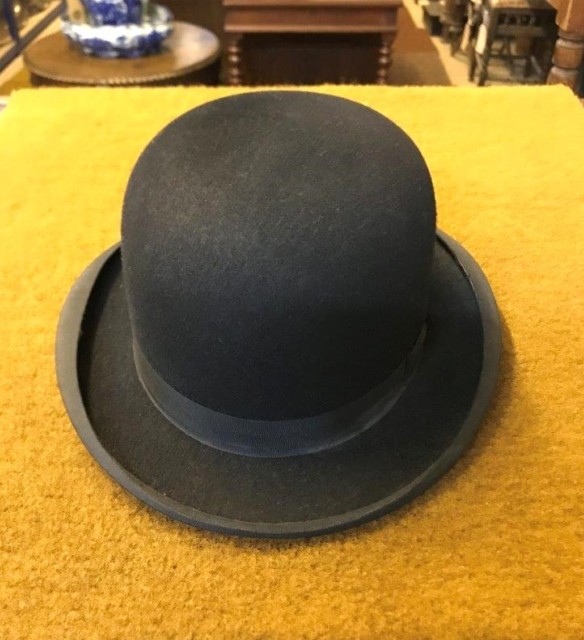 Vintage Bowler Hat "The New Walmer" No4 Size 7 1/8"