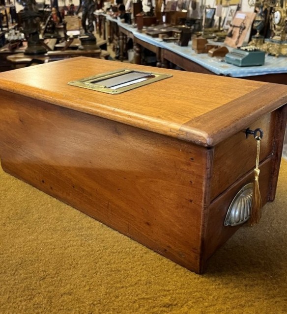 Vintage Gledhill Halifax Cash Register with Locking Cover and Cash Drawer Circa Early 20th C