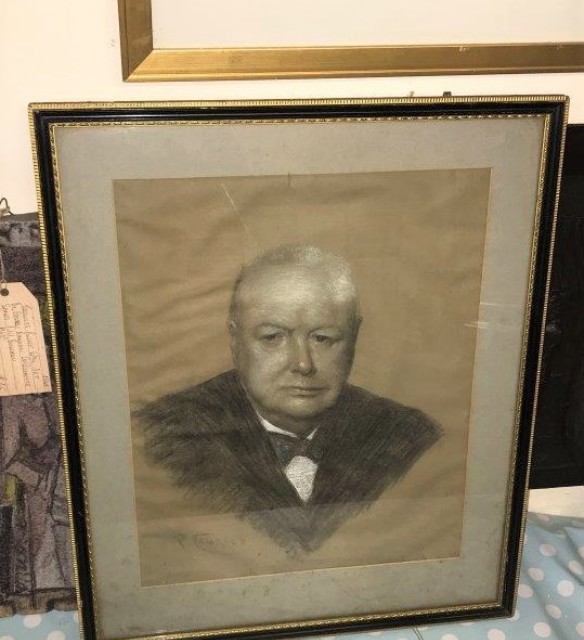 Winston Churchill Drawing