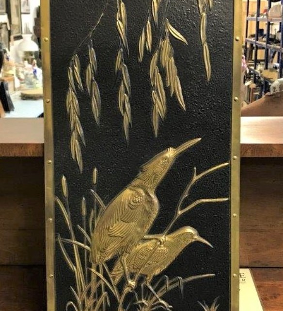 Brass Repousse Birds Wall Art